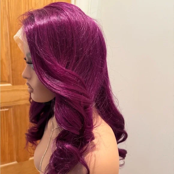 Vibrant Purple Lace Front Wig